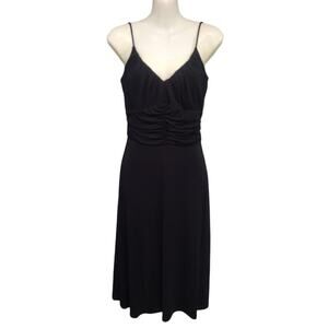 Ann Taylor Loft Little Black Dress with‎ Spaghetti Straps, Size 4